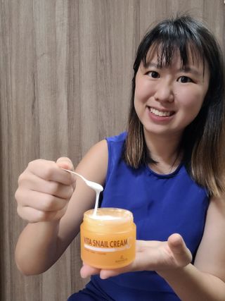 [THE SKIN HOUSE] Vita Snail Cream — 5점을 준 리뷰어가 2022년 11월 올린 사용 사진