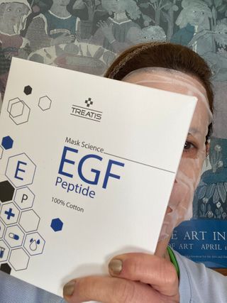트리티스 [Treatis] Facial Sheet Mask — 4.5점을 준 리뷰어가 2021년 1월 올린 사용 사진
