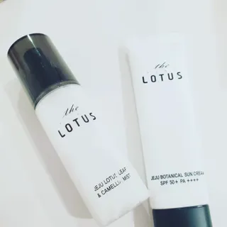 더 퓨어 로터스 제주 식물 선크림 / 제주 연잎 &amp; 동백 미스트 / 순수한 연꽃 어메니티 세트 — 5점을 준 리뷰어가 2022년 12월 올린 사용 사진