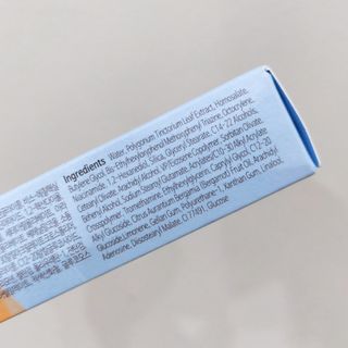 제주인디 폴리인디고 브라이트닝 선크림 — 5점을 준 리뷰어가 2021년 6월 올린 사용 사진