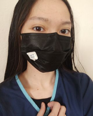 르무통 스피치 버블 아로마 마스크 패치 — 5점을 준 리뷰어가 2021년 4월 올린 사용 사진