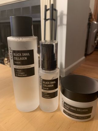 Black Snail Collagen Trio Set [Toner, Serum and Cream] — 4점을 준 리뷰어가 2021년 9월 올린 사용 사진