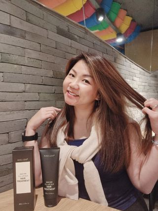 나인레스 매지나인 필 업 실크 트리트먼트 200ml 6.76 fl. 온스 유형에 남겨 — 5점을 준 리뷰어가 2022년 1월 올린 사용 사진