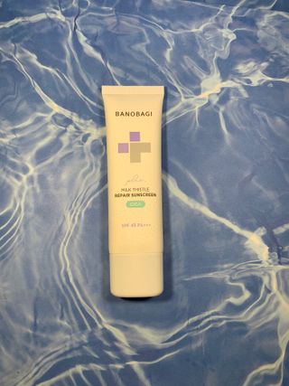 바노바기 코스메틱 바노바기 밀크씨슬 리페어 시카 선스크린 플러스 50ml — 5점을 준 리뷰어가 2023년 10월 올린 사용 사진