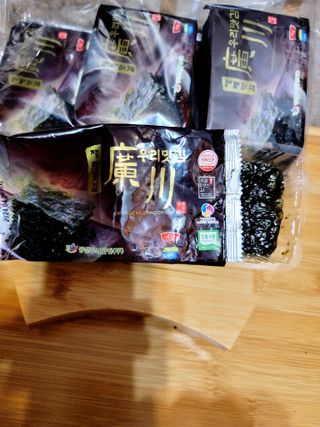 KCWOORIGIM Jaerae Seasoned Nori, Seaweeds Pack of 6 — 5점을 준 리뷰어가 2024년 1월 올린 사용 사진