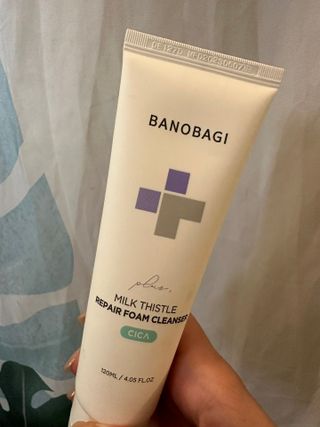 바노바기 코스메틱 바노바기 밀크씨슬 리페어 시카 폼 클렌저 플러스 120ml + 퀵 마스크 플러스 30매 — 5점을 준 리뷰어가 2023년 8월 올린 사용 사진
