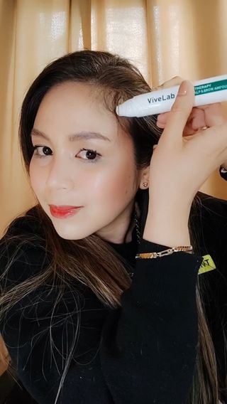 바이브랩 (구매평)Revive Therapy Hair Scalp & Brow Ampoule — 5점을 준 리뷰어가 2025년 4월 올린 사용 사진