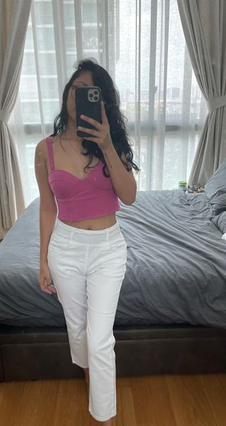 [캔마트]Perfect Pants40verSummer 면 MA05137 Ivory / Black A 쇼트 타입 / B 롱 타입 — 4.5점을 준 리뷰어가 2021년 8월 올린 사용 사진