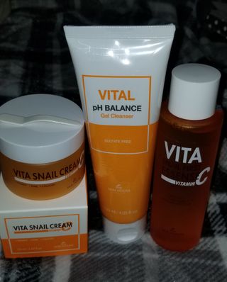 Vita Snail Trio Set [First Essence, Cream, Gel Cleanser] — 4점을 준 리뷰어가 2021년 9월 올린 사용 사진