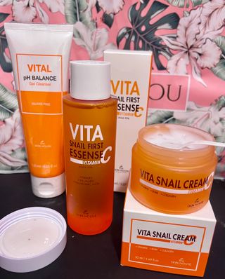 Vita Snail Trio Set [First Essence, Cream, Gel Cleanser] — 5점을 준 리뷰어가 2021년 8월 올린 사용 사진