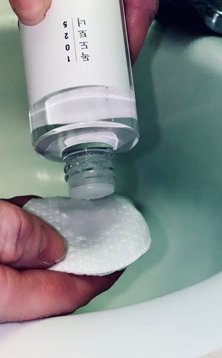 라운드 랩 1025 독도 토너 100ml — 5점을 준 리뷰어가 2021년 2월 올린 사용 사진