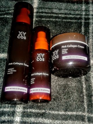 Pink Collagen Line [Toner, Serum, Cream] — 5점을 준 리뷰어가 2021년 10월 올린 사용 사진