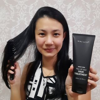 나인레스 매지나인 필 업 실크 트리트먼트 200ml 6.76 fl. 온스 유형에 남겨 — 5점을 준 리뷰어가 2022년 1월 올린 사용 사진