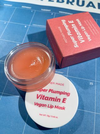 마더메이드 [어머니 만든] 슈퍼 플럼 핑 Vit E 비건 립 마스크 _E — 5점을 준 리뷰어가 2021년 2월 올린 사용 사진