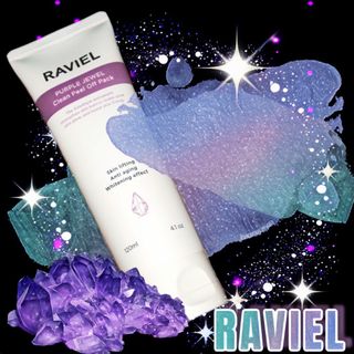 라비엘 RAVIEL 퍼플 쥬얼 클린 필 오프 팩, 마일드 블랙헤드 리무버, 4.1 fl oz(120ml) — 3점을 준 리뷰어가 2022년 9월 올린 사용 사진