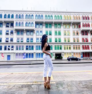 [캔마트]Perfect Pants40verSummer 면 MA05137 Ivory / Black A 쇼트 타입 / B 롱 타입 — 5점을 준 리뷰어가 2021년 8월 올린 사용 사진