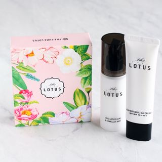더 퓨어 로터스 제주 식물 선크림 / 제주 연잎 &amp; 동백 미스트 / 순수한 연꽃 어메니티 세트 — 4.5점을 준 리뷰어가 2022년 9월 올린 사용 사진