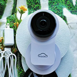 온습도 모니터와 스마트 리모컨이 탑재된 EGLOO cam S4 1080P Wi-Fi 스마트 카메라 — 5점을 준 리뷰어가 2021년 6월 올린 사용 사진