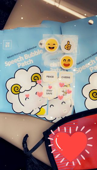르무통 스피치 버블 아로마 마스크 패치 — 5점을 준 리뷰어가 2021년 4월 올린 사용 사진