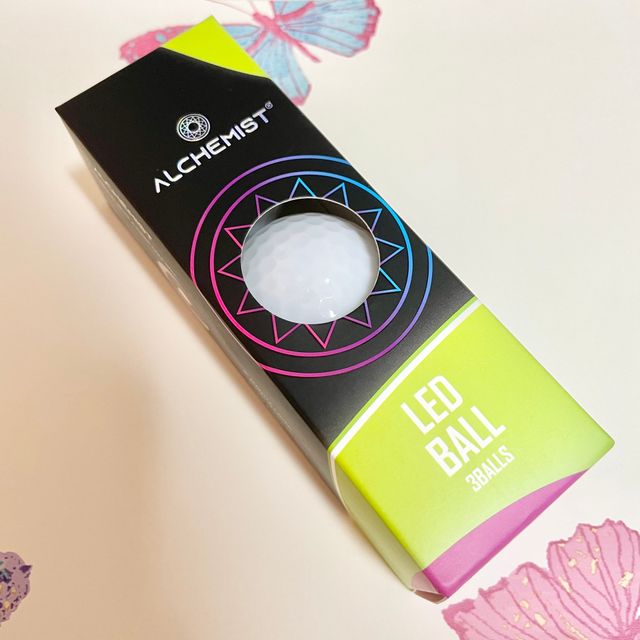 알키미스트 야광발광 LED 골프공 리뷰 사진