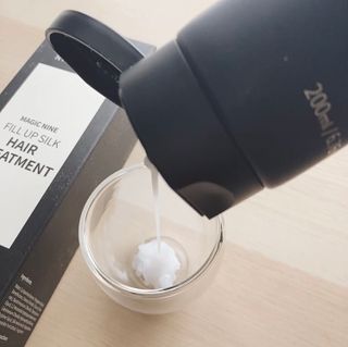 나인레스 매지나인 필 업 실크 트리트먼트 200ml 6.76 fl. 온스 유형에 남겨 — 4.5점을 준 리뷰어가 2022년 4월 올린 사용 사진