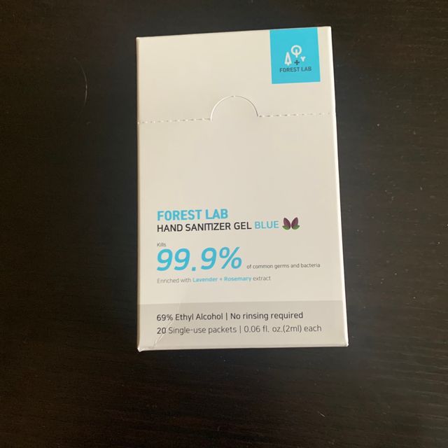 FOREST LAB 손 소독제 젤 일회용 패킷 리뷰 사진