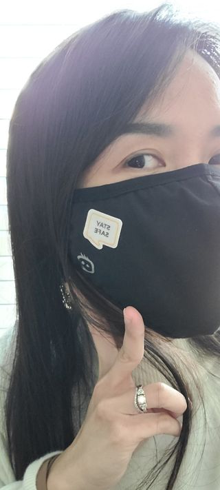 르무통 스피치 버블 아로마 마스크 패치 — 5점을 준 리뷰어가 2021년 4월 올린 사용 사진