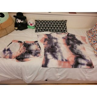 noflik Tie Dye Short Set-여성용 타이 다이 라운지 세트 — 5점을 준 리뷰어가 2021년 7월 올린 사용 사진