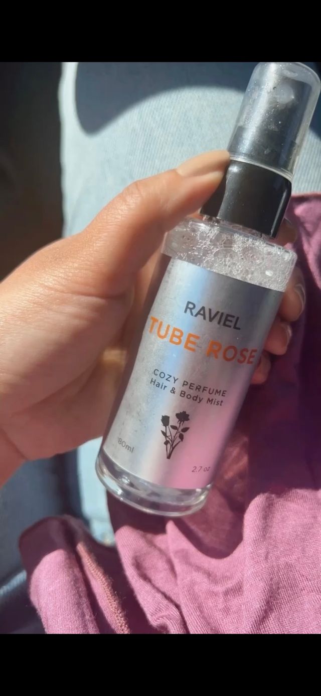RAVIEL 코지 퍼퓸 헤어 &amp; 바디 미스트 스프레이 2.7 fl oz(80ml), 릴리 머스크/튜브 로즈 리뷰 사진