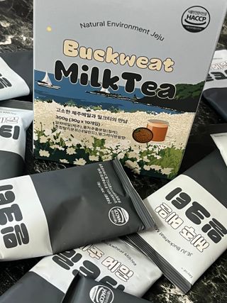 느랑풀 USA_ [neurangpul] JEJU BUCKWHEAT MILKTEA 30g*10 — 4점을 준 리뷰어가 2025년 7월 올린 사용 사진