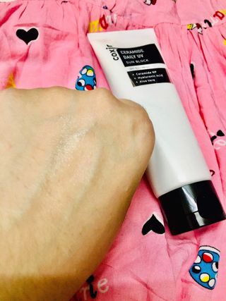 [Coxir] Ceramide Daily UV Sun Block — 5점을 준 리뷰어가 2022년 7월 올린 사용 사진