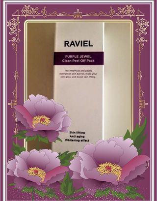 라비엘 RAVIEL 퍼플 쥬얼 클린 필 오프 팩, 마일드 블랙헤드 리무버, 4.1 fl oz(120ml) — 5점을 준 리뷰어가 2022년 9월 올린 사용 사진