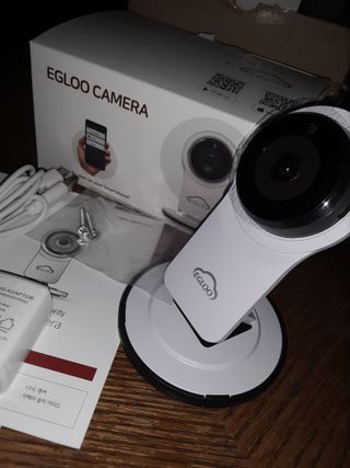 온습도 모니터와 스마트 리모컨이 탑재된 EGLOO cam S4 1080P Wi-Fi 스마트 카메라 — 5점을 준 리뷰어가 2021년 5월 올린 사용 사진
