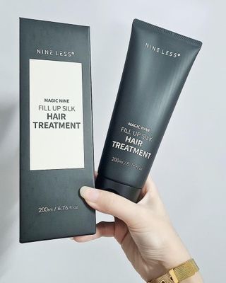 나인레스 매지나인 필 업 실크 트리트먼트 200ml 6.76 fl. 온스 유형에 남겨 — 5점을 준 리뷰어가 2022년 1월 올린 사용 사진