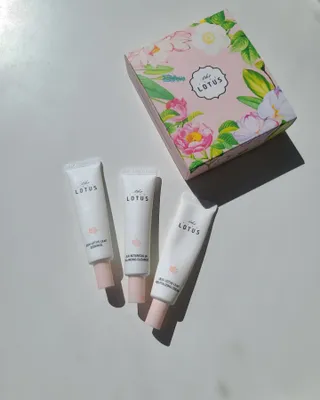 더 퓨어 로터스 제주 식물 선크림 / 제주 연잎 &amp; 동백 미스트 / 순수한 연꽃 어메니티 세트 — 5점을 준 리뷰어가 2022년 9월 올린 사용 사진