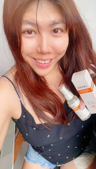 라비엘 멀티 비타민 다크 스팟 &amp; 블레미쉬 케어 페이스 세럼 모든 피부용 1.7 fl oz — 5점을 준 리뷰어가 2022년 12월 올린 사용 사진