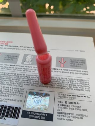 이지듀 리더마 마스터 앰플 1ml x 20 바이알 — 5점을 준 리뷰어가 2021년 8월 올린 사용 사진