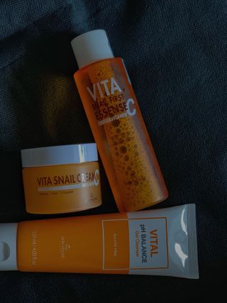 Vita Snail Trio Set [First Essence, Cream, Gel Cleanser] — 5점을 준 리뷰어가 2021년 9월 올린 사용 사진