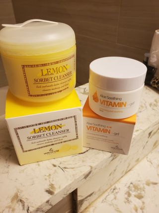 [THE SKIN HOUSE] Lemon Sorbet Cleanser, Aloe Soothing Vitamin Gel — 4점을 준 리뷰어가 2021년 12월 올린 사용 사진