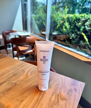 바노바기 코스메틱 바노바기 밀크씨슬 리페어 시카 폼 클렌저 플러스 120ml + 선스크린 플러스 50ml — 4점을 준 리뷰어가 2023년 8월 올린 사용 사진