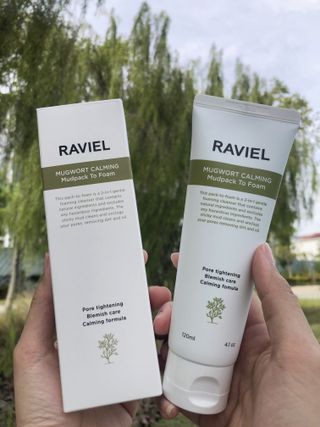 (MY) 라비엘 쑥 그린머드 팩투폼 페이스 클렌저, 4.1fl oz(120ml), 2-in-1 멀티 클렌저 — 3점을 준 리뷰어가 2023년 3월 올린 사용 사진