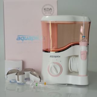 Aquapick AQ-350 물 Flosser 전기 치과 수조 치아 용 전문 구강 세정기 — 5점을 준 리뷰어가 2022년 5월 올린 사용 사진