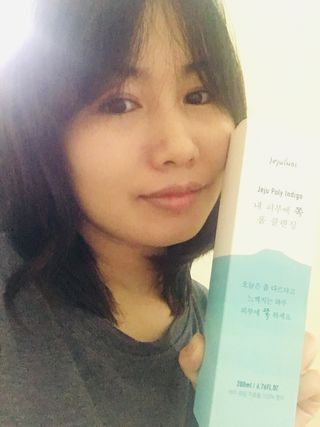 제주인디 폴리인디고 내 피부에 쪽 폼클렌징 — 5점을 준 리뷰어가 2021년 11월 올린 사용 사진