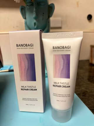바노바기 코스메틱 바노바기 밀크 씨슬 리페어 크림 50ml — 5점을 준 리뷰어가 2023년 7월 올린 사용 사진