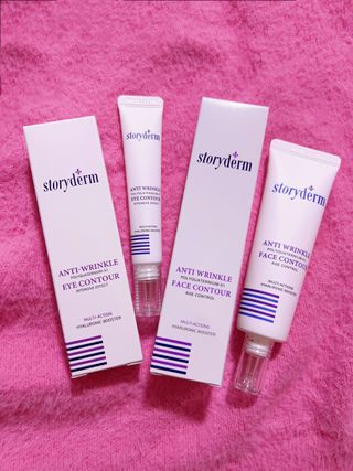 [스토리덤] 안티 링클 아이 컨투어 15ml + 안티 링클 페이스 컨투어 50ml — 5점을 준 리뷰어가 2023년 8월 올린 사용 사진