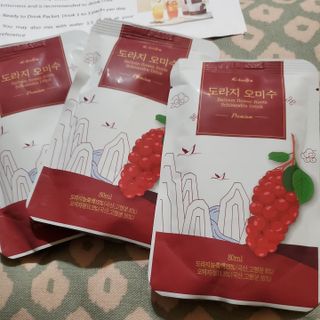 [K-doraji] Omija Berry Drink–80ml pouches of Bellflower Root Concentrate with Omija Berry — 5점을 준 리뷰어가 2021년 7월 올린 사용 사진