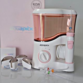 Aquapick AQ-350 물 Flosser 전기 치과 수조 치아 용 전문 구강 세정기 — 5점을 준 리뷰어가 2022년 5월 올린 사용 사진