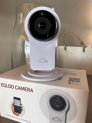 온습도 모니터와 스마트 리모컨이 탑재된 EGLOO cam S4 1080P Wi-Fi 스마트 카메라 — 5점을 준 리뷰어가 2021년 5월 올린 사용 사진