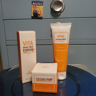Vita Snail Trio Set [First Essence, Cream, Gel Cleanser] — 5점을 준 리뷰어가 2021년 10월 올린 사용 사진