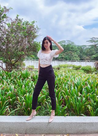 [캔마트]Perfect Pants40verSummer 면 MA05137 Ivory / Black A 쇼트 타입 / B 롱 타입 — 4.5점을 준 리뷰어가 2021년 8월 올린 사용 사진